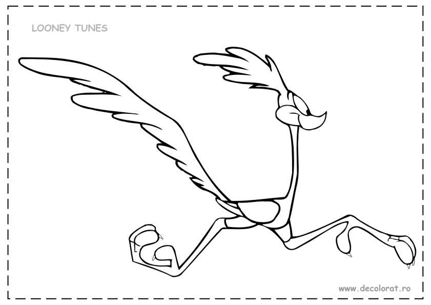 Dessin à colorier: Bip Bip et Coyote (Dessins Animés) #47241 - Coloriages à Imprimer Gratuits