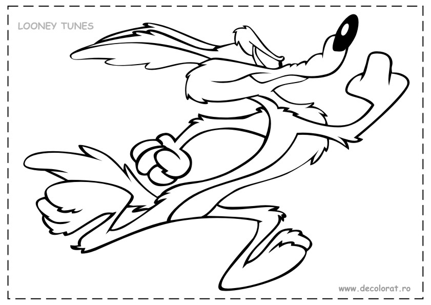 Dessin à colorier: Bip Bip et Coyote (Dessins Animés) #47250 - Coloriages à Imprimer Gratuits