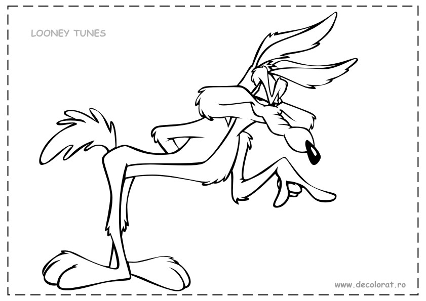 Dessin à colorier: Bip Bip et Coyote (Dessins Animés) #47265 - Coloriages à Imprimer Gratuits