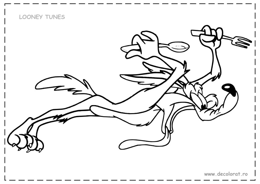 Dessin à colorier: Bip Bip et Coyote (Dessins Animés) #47266 - Coloriages à Imprimer Gratuits