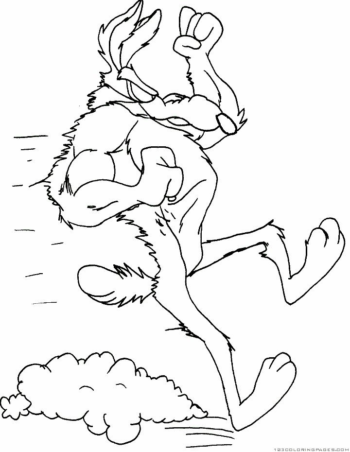 Dessin à colorier: Bip Bip et Coyote (Dessins Animés) #47311 - Coloriages à Imprimer Gratuits