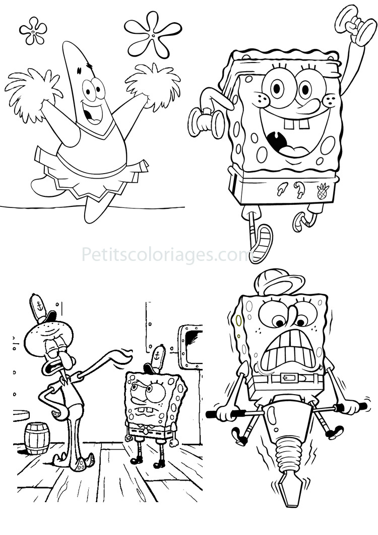 Dessin à colorier: Bob l'Éponge (Dessins Animés) #33468 - Coloriages à Imprimer Gratuits