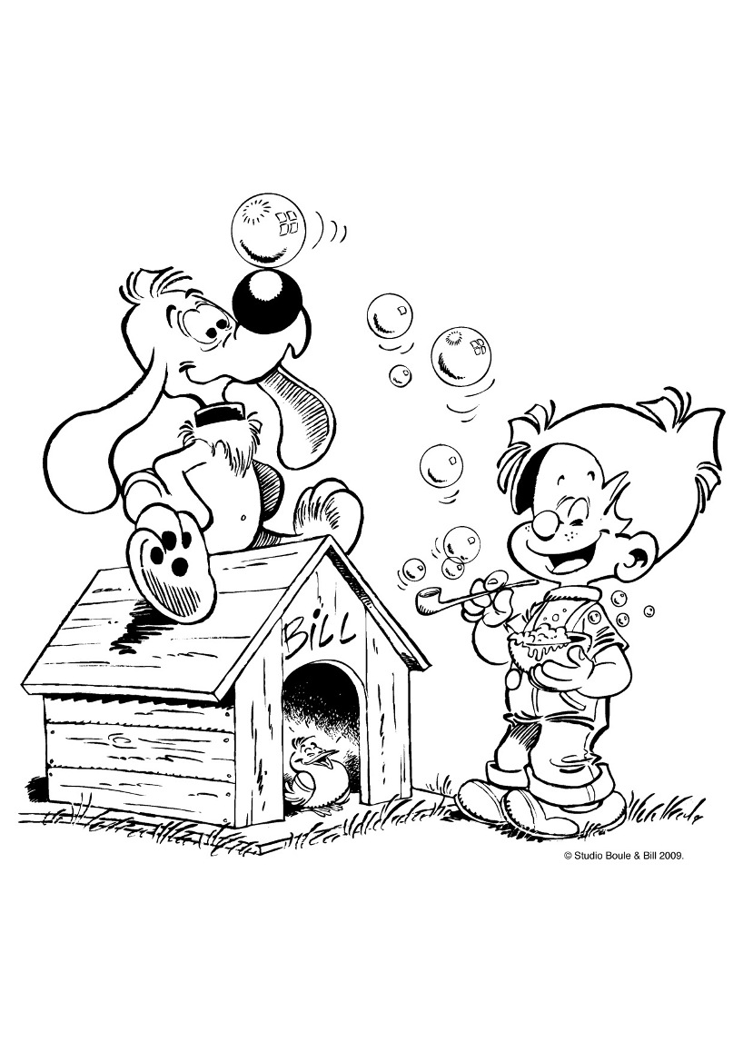 Dessin à colorier: Boule et Bill (Dessins Animés) #25341 - Coloriages à Imprimer Gratuits