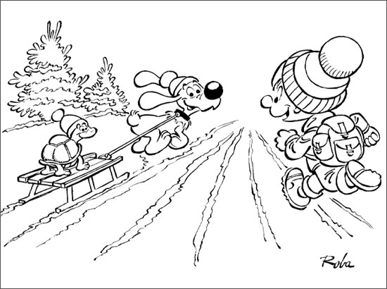 Dessin à colorier: Boule et Bill (Dessins Animés) #25407 - Coloriages à Imprimer Gratuits
