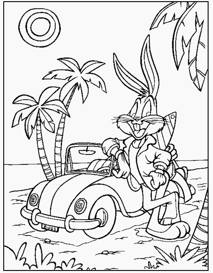 Dessin à colorier: Bugs Bunny (Dessins Animés) #26311 - Coloriages à Imprimer Gratuits