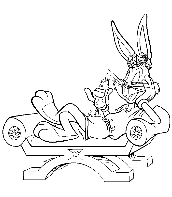 Dessin à colorier: Bugs Bunny (Dessins Animés) #26319 - Coloriages à Imprimer Gratuits