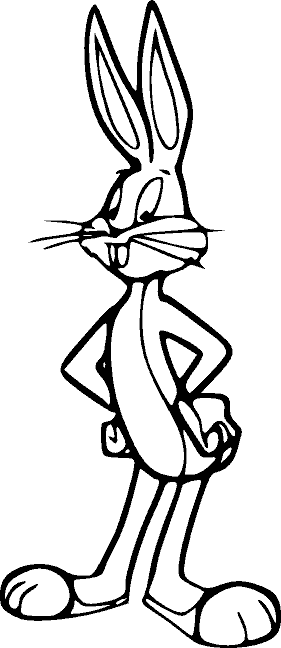 Dessin à colorier: Bugs Bunny (Dessins Animés) #26328 - Coloriages à Imprimer Gratuits