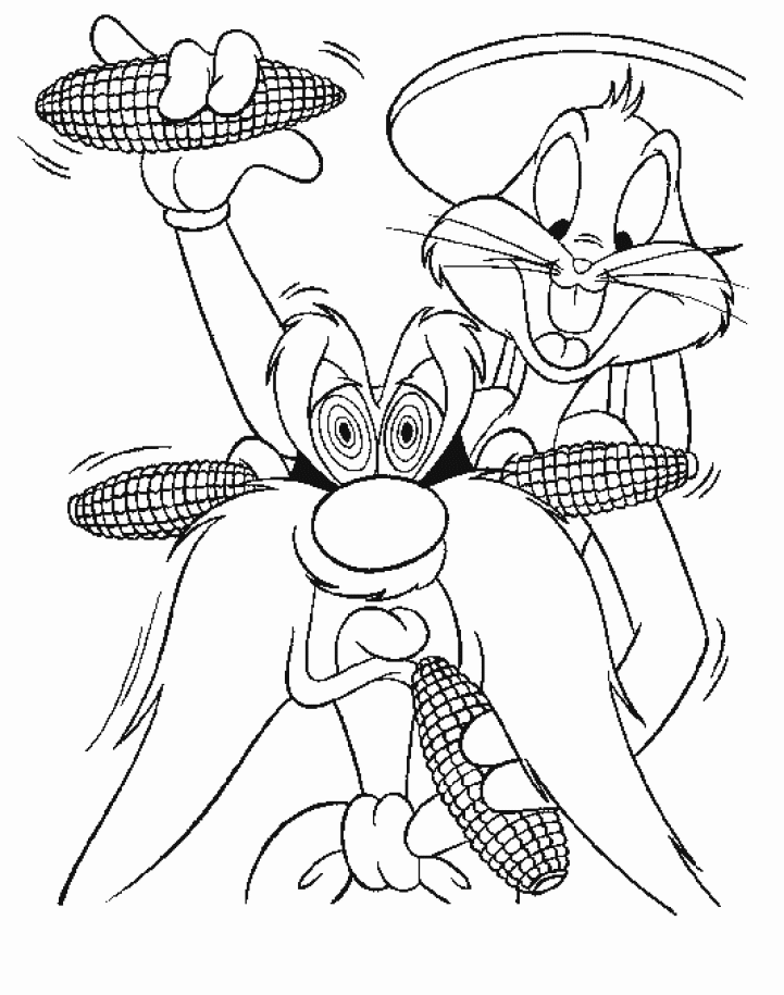 Dessin à colorier: Bugs Bunny (Dessins Animés) #26331 - Coloriages à Imprimer Gratuits