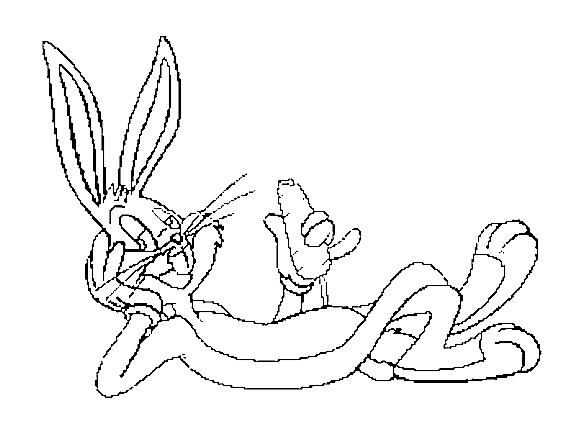 Dessin à colorier: Bugs Bunny (Dessins Animés) #26332 - Coloriages à Imprimer Gratuits