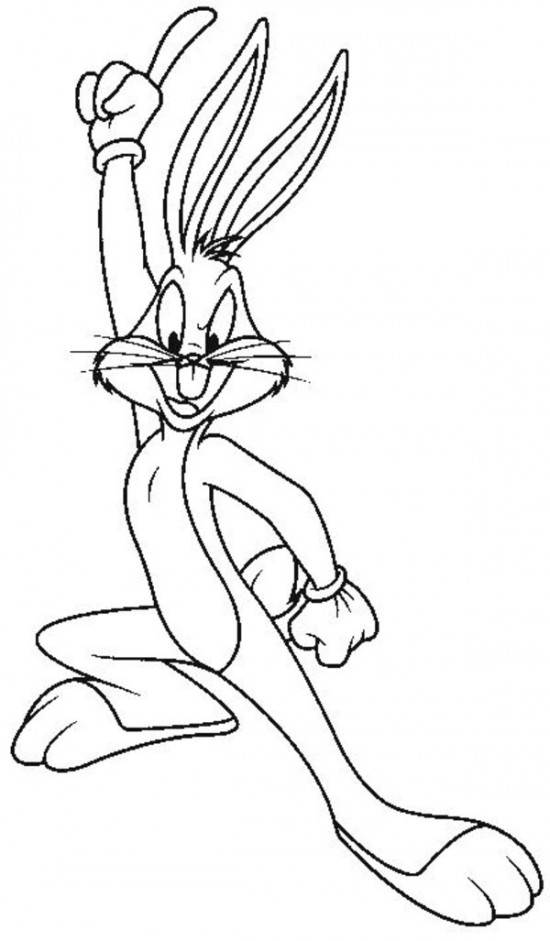 Dessin à colorier: Bugs Bunny (Dessins Animés) #26340 - Coloriages à Imprimer Gratuits