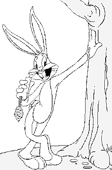 Dessin à colorier: Bugs Bunny (Dessins Animés) #26346 - Coloriages à Imprimer Gratuits