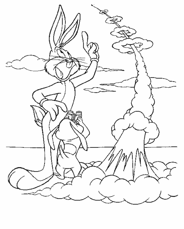 Dessin à colorier: Bugs Bunny (Dessins Animés) #26351 - Coloriages à Imprimer Gratuits