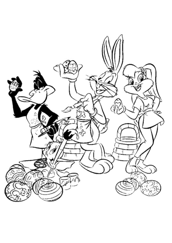 Dessin à colorier: Bugs Bunny (Dessins Animés) #26361 - Coloriages à Imprimer Gratuits