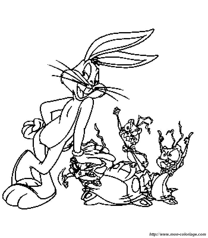 Dessin à colorier: Bugs Bunny (Dessins Animés) #26362 - Coloriages à Imprimer Gratuits