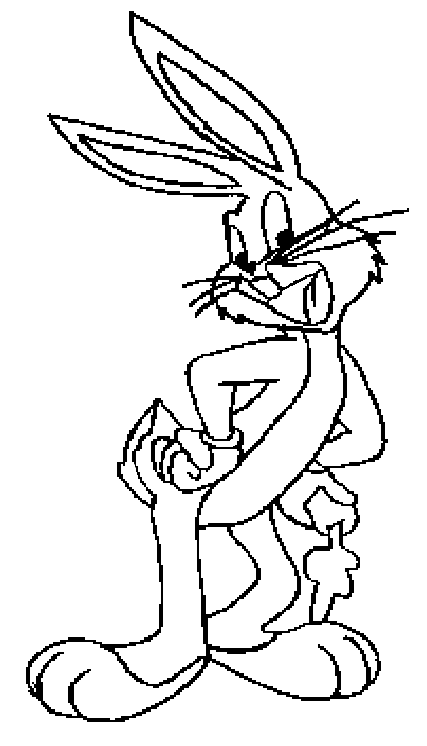 Dessin à colorier: Bugs Bunny (Dessins Animés) #26368 - Coloriages à Imprimer Gratuits