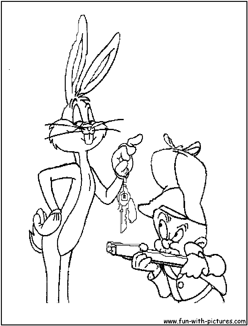 Dessin à colorier: Bugs Bunny (Dessins Animés) #26376 - Coloriages à Imprimer Gratuits