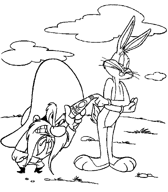 Dessin à colorier: Bugs Bunny (Dessins Animés) #26383 - Coloriages à Imprimer Gratuits