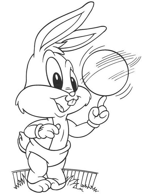 Dessin à colorier: Bugs Bunny (Dessins Animés) #26392 - Coloriages à Imprimer Gratuits