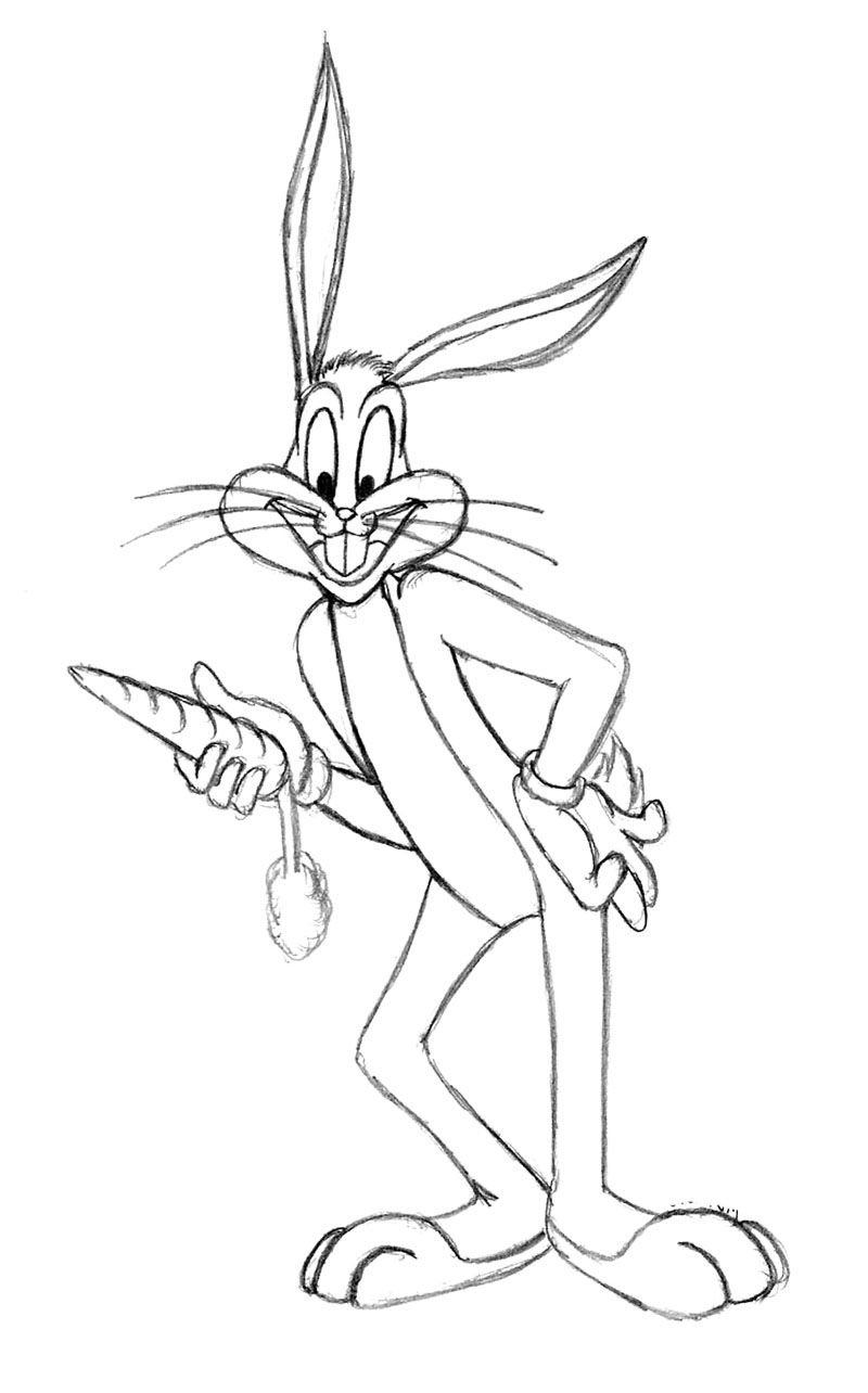 Dessin à colorier: Bugs Bunny (Dessins Animés) #26409 - Coloriages à Imprimer Gratuits