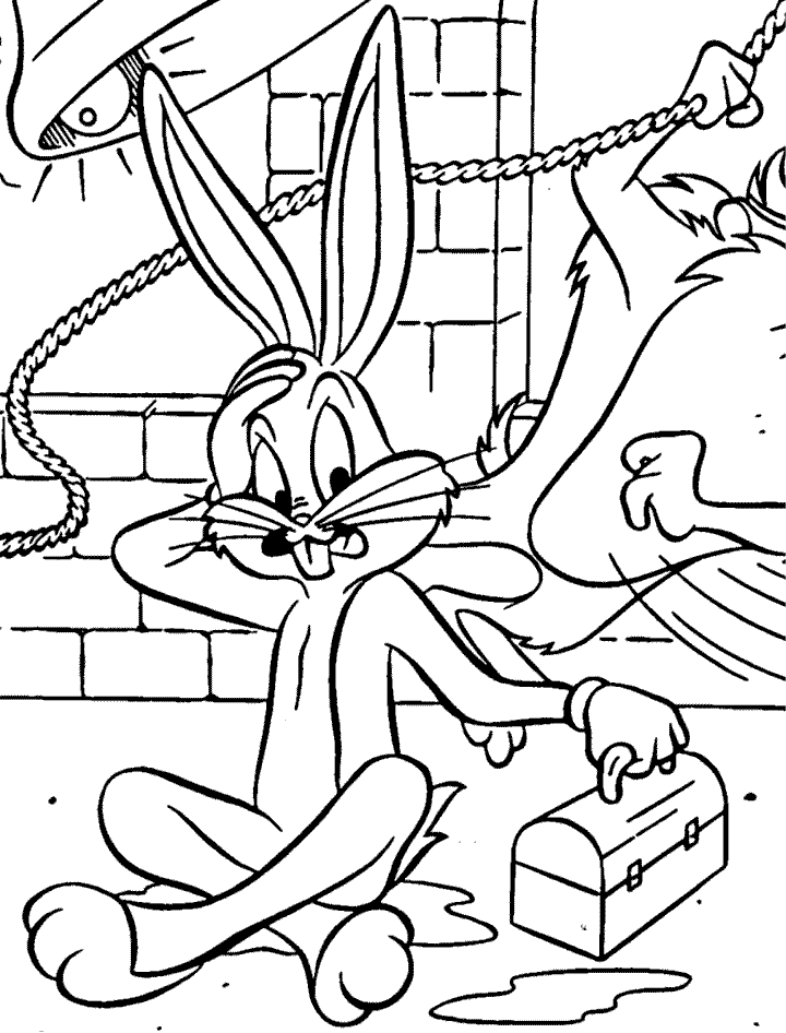 Dessin à colorier: Bugs Bunny (Dessins Animés) #26419 - Coloriages à Imprimer Gratuits