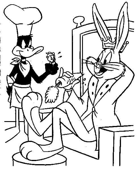 Dessin à colorier: Bugs Bunny (Dessins Animés) #26439 - Coloriages à Imprimer Gratuits