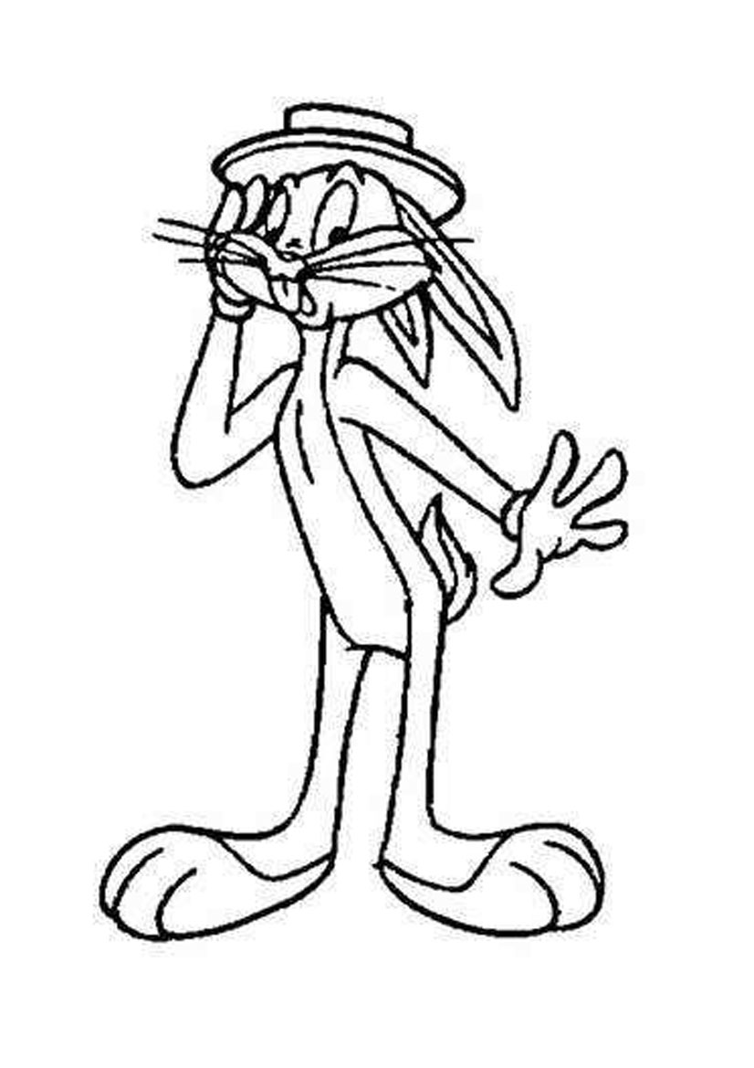 Dessin à colorier: Bugs Bunny (Dessins Animés) #26451 - Coloriages à Imprimer Gratuits