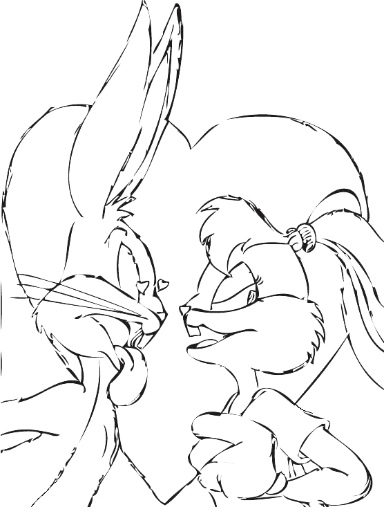 Dessin à colorier: Bugs Bunny (Dessins Animés) #26461 - Coloriages à Imprimer Gratuits