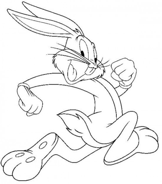 Dessin à colorier: Bugs Bunny (Dessins Animés) #26494 - Coloriages à Imprimer Gratuits