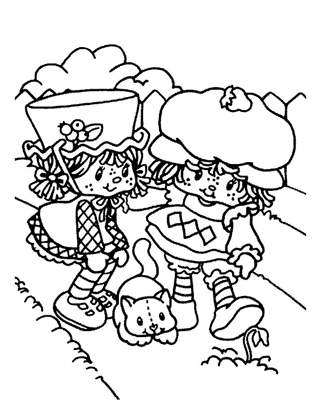 Dessin à colorier: Charlotte aux fraises / Fraisinette (Dessins Animés) #35543 - Coloriages à Imprimer Gratuits