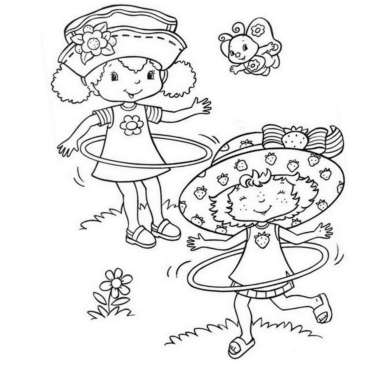 Dessin à colorier: Charlotte aux fraises / Fraisinette (Dessins Animés) #35651 - Coloriages à Imprimer Gratuits