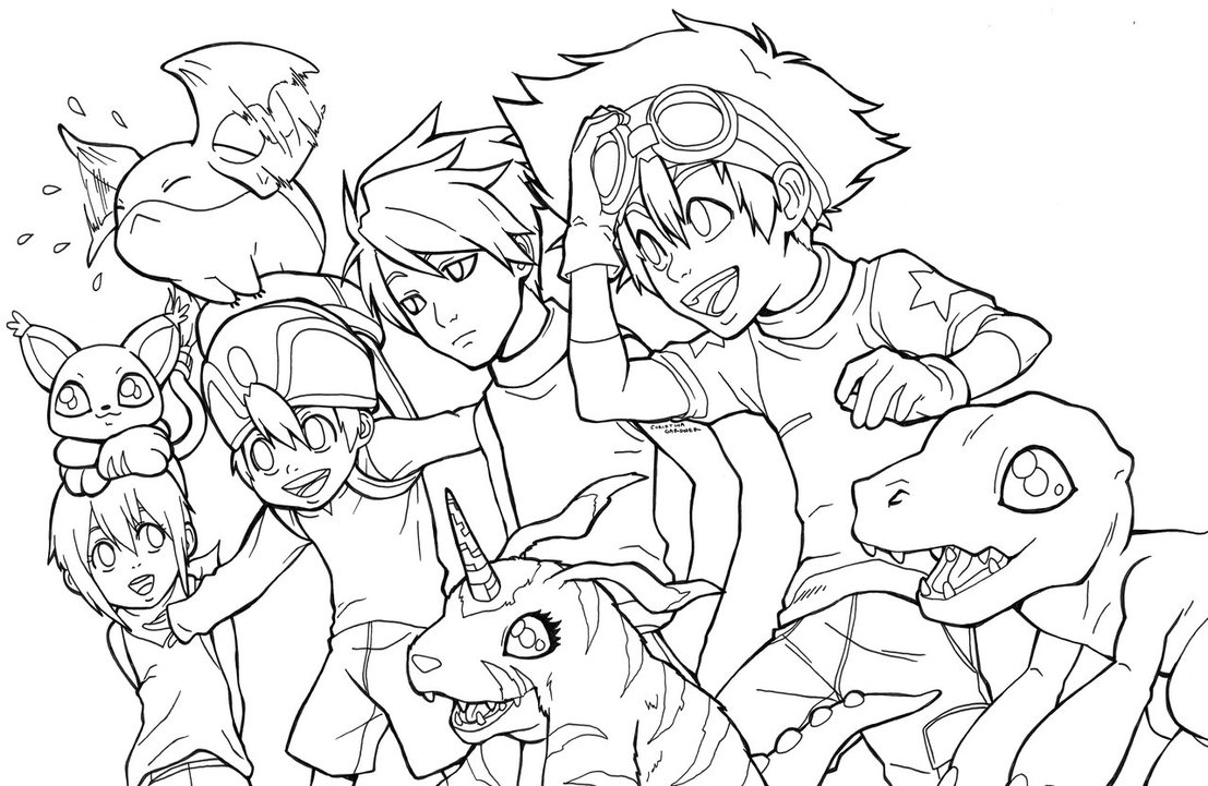 Dessin à colorier: Digimon (Dessins Animés) #51424 - Coloriages à Imprimer Gratuits