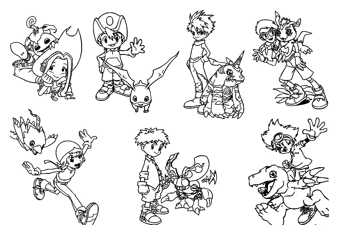 Dessin à colorier: Digimon (Dessins Animés) #51493 - Coloriages à Imprimer Gratuits
