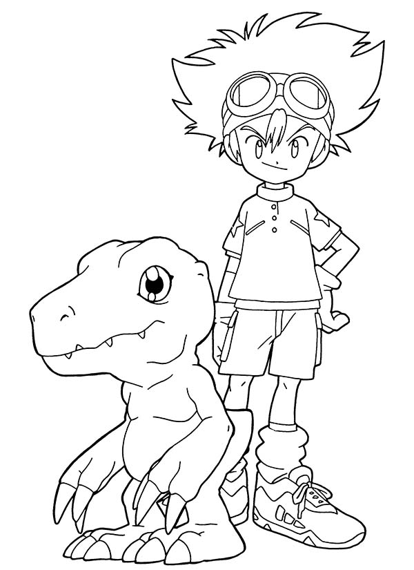 Dessin à colorier: Digimon (Dessins Animés) #51699 - Coloriages à Imprimer Gratuits