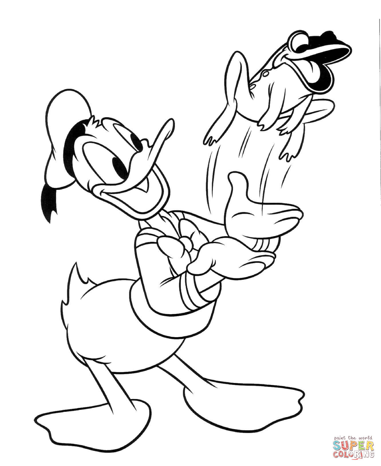Dessin à colorier: Donald Duck (Dessins Animés) #30161 - Coloriages à Imprimer Gratuits