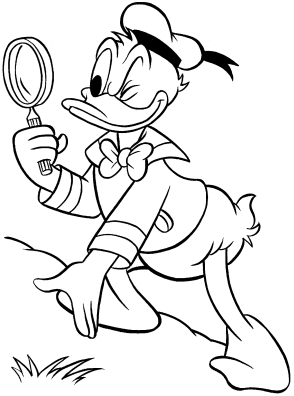 Dessin à colorier: Donald Duck (Dessins Animés) #30196 - Coloriages à Imprimer Gratuits