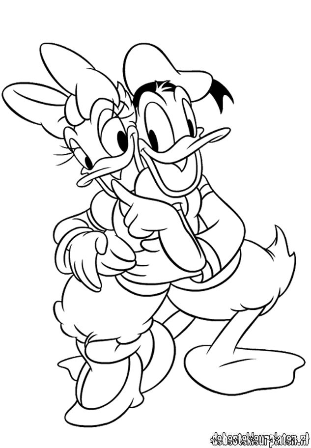 Dessin à colorier: Donald Duck (Dessins Animés) #30259 - Coloriages à Imprimer Gratuits