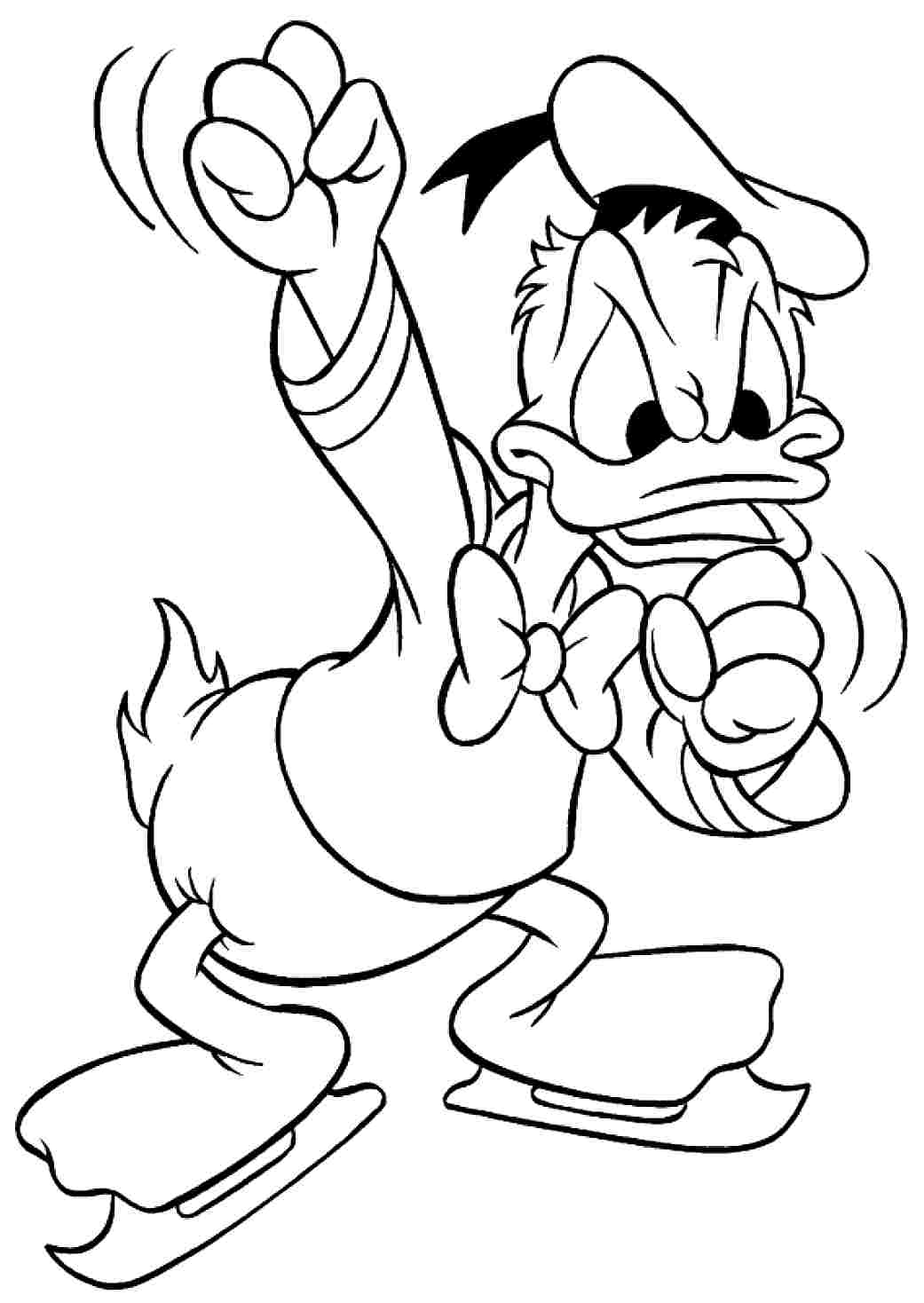 Dessin à colorier: Donald Duck (Dessins Animés) #30391 - Coloriages à Imprimer Gratuits