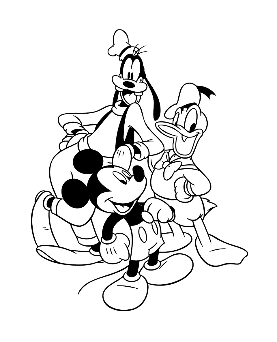 Dessin à colorier: Donald Duck (Dessins Animés) #30425 - Coloriages à Imprimer Gratuits