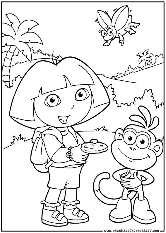 Coloriage Dora l'Exploratrice #28 (Dessins Animés) - Coloriages à imprimer