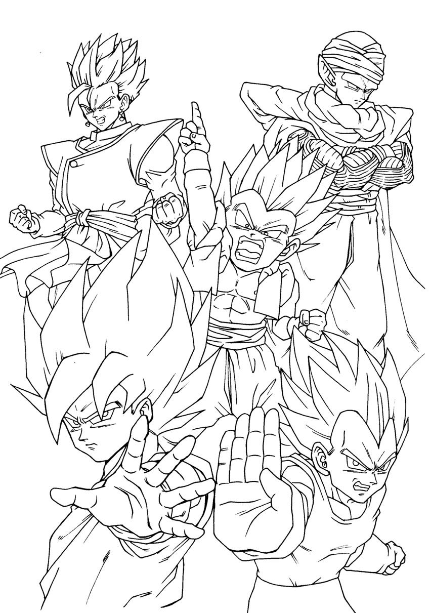 Dessin à colorier: Dragon Ball Z (Dessins Animés) #38486 - Coloriages à Imprimer Gratuits