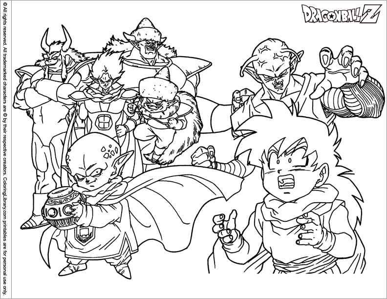 Dessin à colorier: Dragon Ball Z (Dessins Animés) #38763 - Coloriages à Imprimer Gratuits