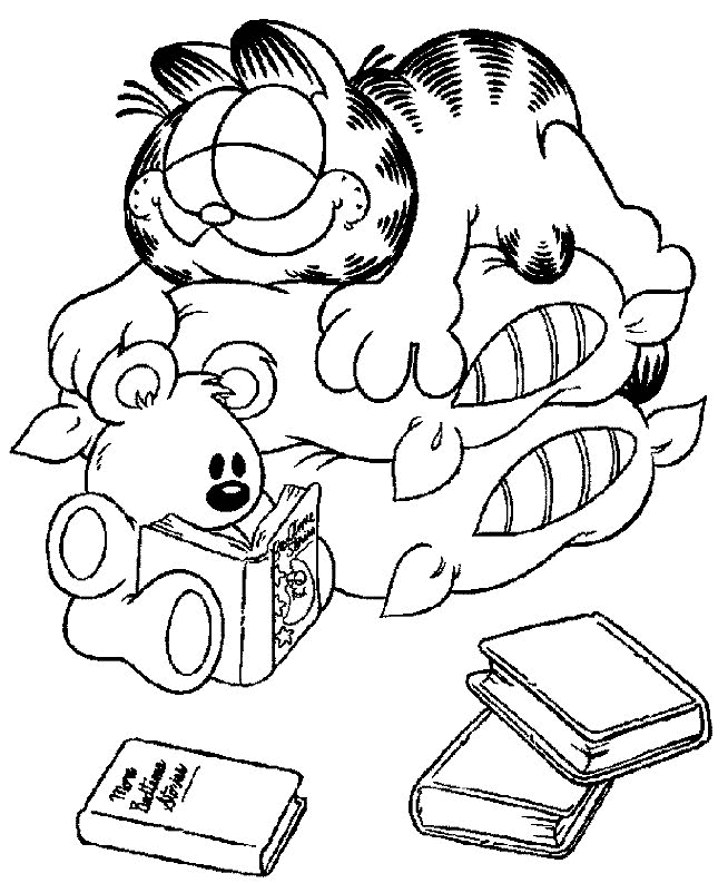 Dessin à colorier: Garfield (Dessins Animés) #26112 - Coloriages à Imprimer Gratuits