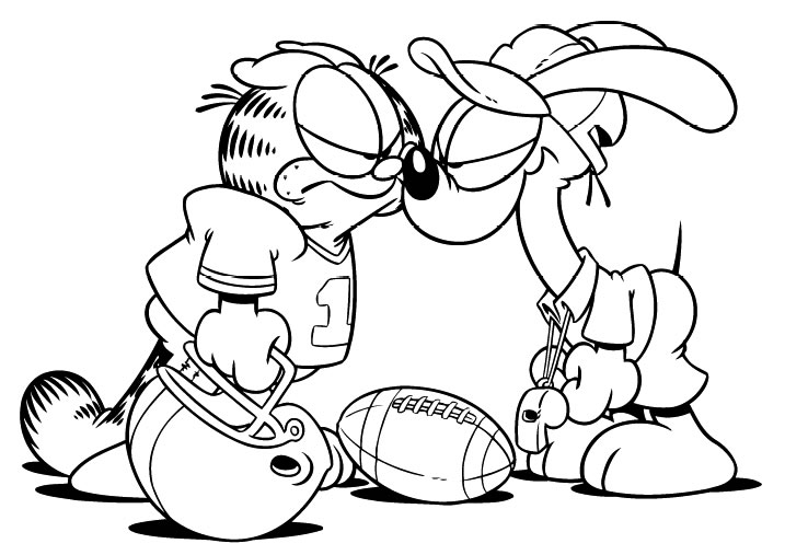 Dessin à colorier: Garfield (Dessins Animés) #26116 - Coloriages à Imprimer Gratuits