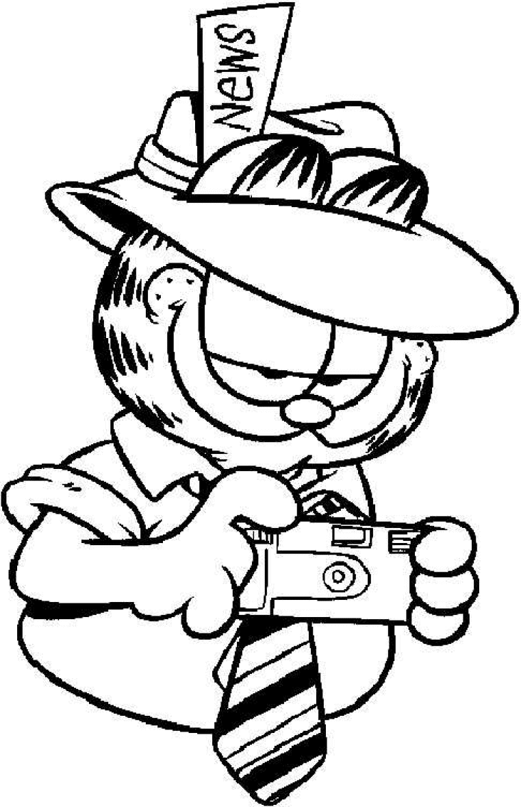 Dessin à colorier: Garfield (Dessins Animés) #26118 - Coloriages à Imprimer Gratuits