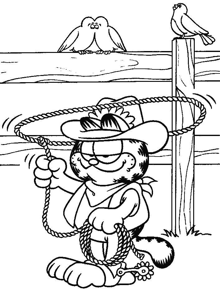 Dessin à colorier: Garfield (Dessins Animés) #26121 - Coloriages à Imprimer Gratuits