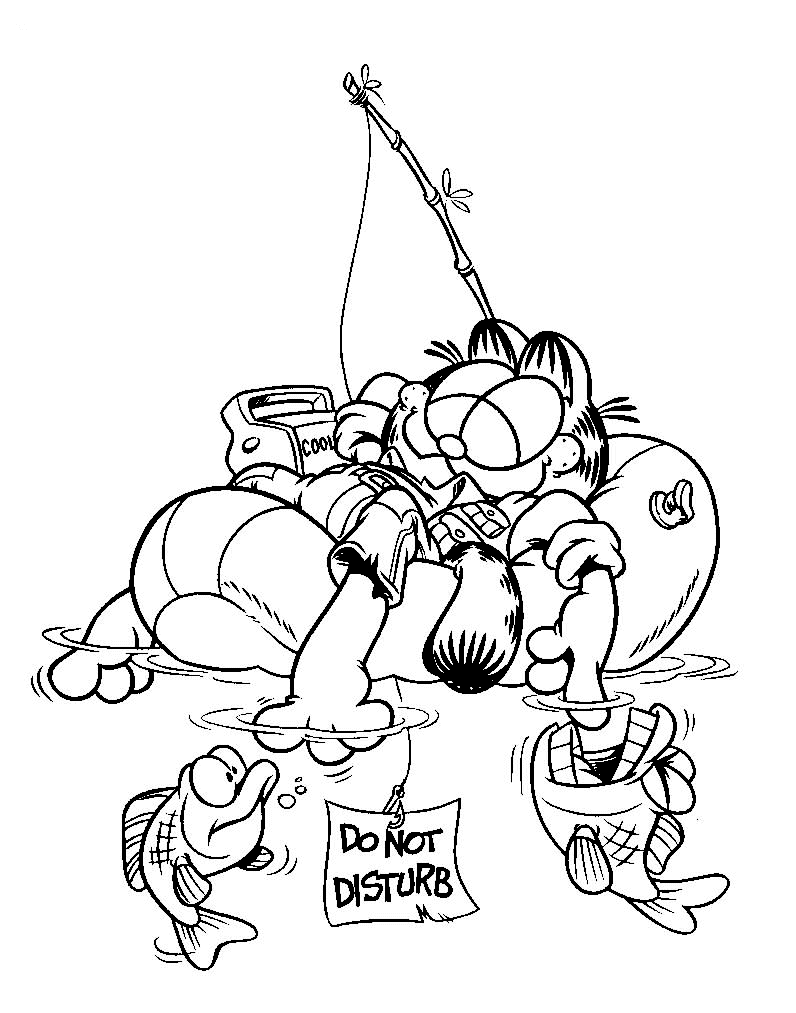 Dessin à colorier: Garfield (Dessins Animés) #26122 - Coloriages à Imprimer Gratuits