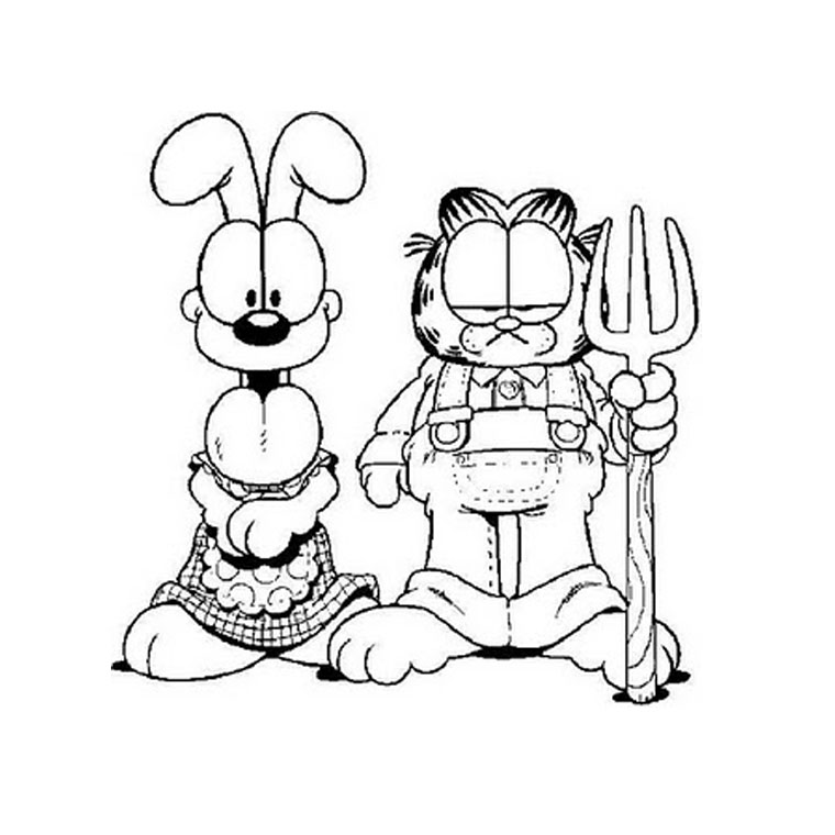 Dessin à colorier: Garfield (Dessins Animés) #26124 - Coloriages à Imprimer Gratuits