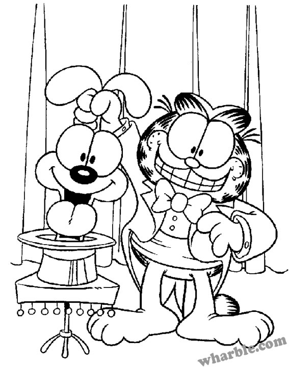 Dessin à colorier: Garfield (Dessins Animés) #26128 - Coloriages à Imprimer Gratuits