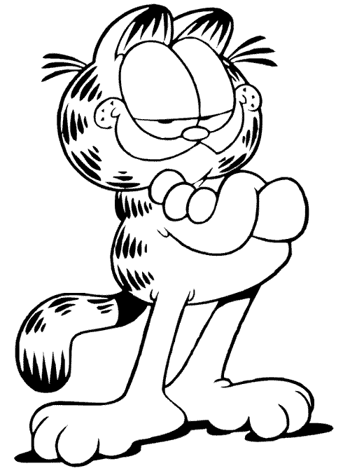 Dessin à colorier: Garfield (Dessins Animés) #26132 - Coloriages à Imprimer Gratuits