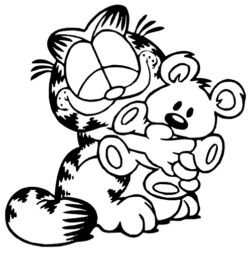 Dessin à colorier: Garfield (Dessins Animés) #26141 - Coloriages à Imprimer Gratuits
